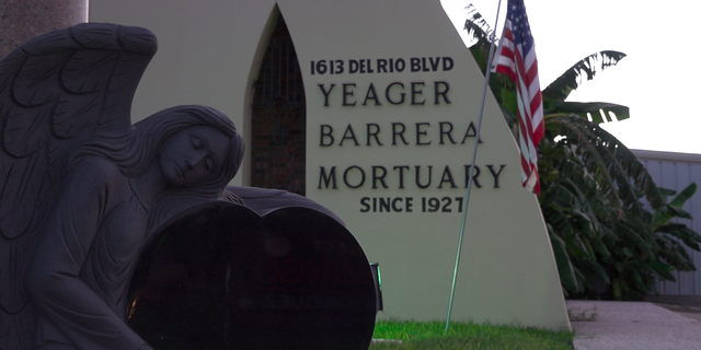 The Yeager Barrera Mortuary in Eagle Pass, Texas. 