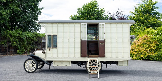 World's 'oldest' motorhome goes up for auction 4 The side door has an integrated mail slot.