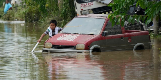 As a typhoon, Noru flooded the Philippines and killed eight individuals before hitting Thailand.