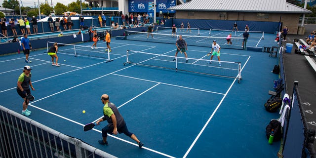 Pickleball tournament being played