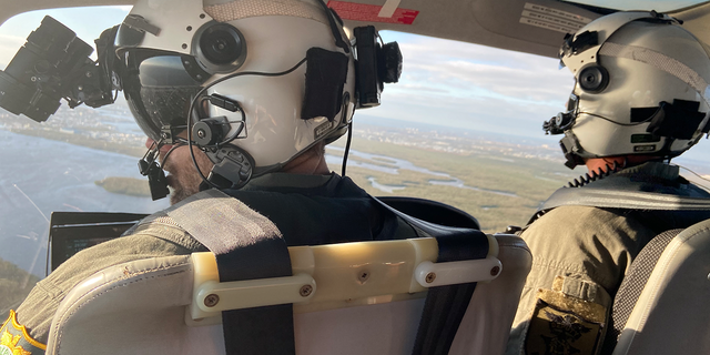 Lee County Sheriff's Office pilots fly over Fort Myers to show Fox News an aerial view of the destruction from Hurricane Ian.