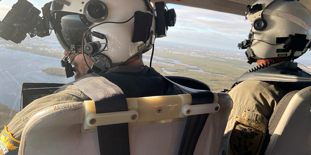 Lee County Sheriff's Office pilots fly over Fort Myers to show Fox News an aerial view of the destruction from Hurricane Ian.