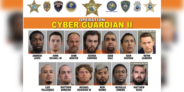 Operation Cyber Guardian II resulted in the arrests of 13 alleged child predators.