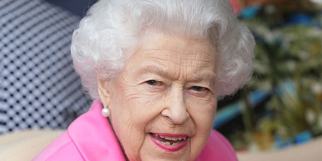Queen Elizabeth II visited The Chelsea Flower Show 2022 at the Royal Hospital Chelsea on May 23, 2022, in London, England. 