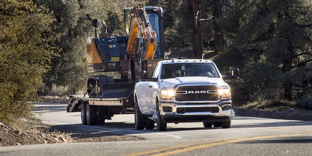 The Ram HD has a maximum towing capacity of 37,100 pounds.