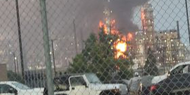 BP refinery fire injures two people and shuts down after fire crews responded