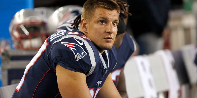 Rob Gronkowski con los Patriotas de Nueva Inglaterra