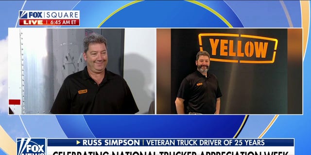 Ohio trucker Russ Simpson joined "Fox and Friends" on Sept. 16, 2022, for National Trucker Appreciation Week.