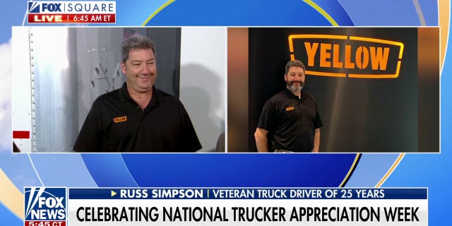 Ohio trucker Russ Simpson joined "Fox and Friends" on Sept. 16, 2022, for National Trucker Appreciation Week.