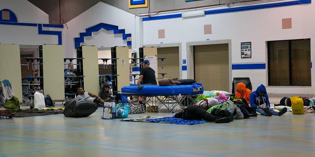 A Seminole County Public School in Florida prepares for more evacuees due to Hurricane Ian.
