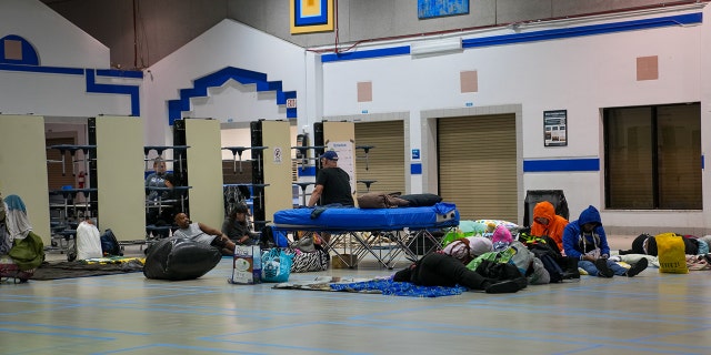 A Seminole County Public School in Florida prepares for more evacuees due to Hurricane Ian.