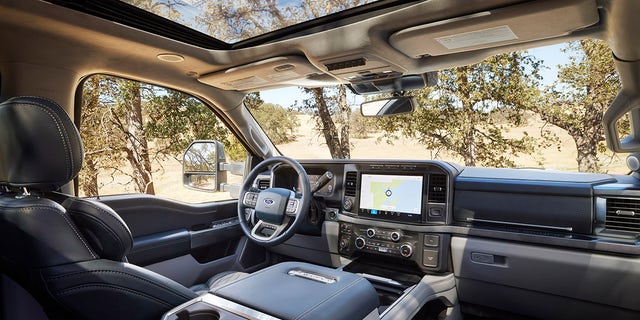 The interior of the F-Series Super Duty has been completely redesigned.