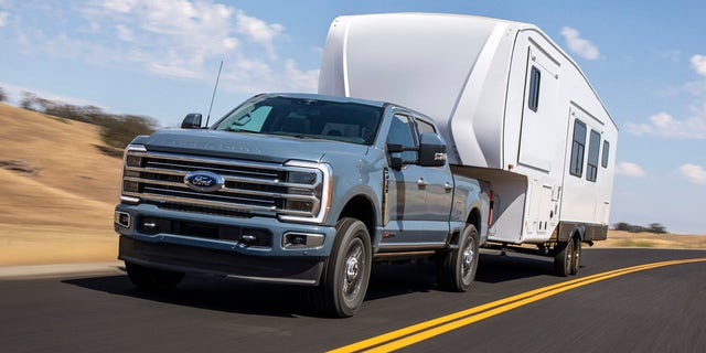 Ford says the 2023 F-Series Super Duty will have the highest towing rating in its class.