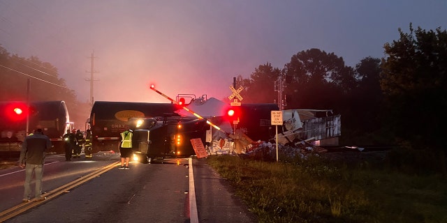 Train collides with semi-truck in Florida, spills Pedialyte | Fox News