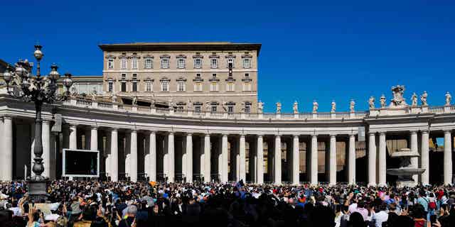 Belgian bishops claim that holding prayer liturgies for same-sex couples does not amount to a church blessing, which is banned by the Vatican. The Vatican is pictured above, in Italy on Sept. 18, 2022, at St. Peter's square.