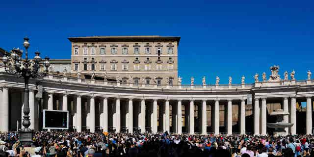 Belgian bishops claim that holding prayer liturgies for same-sex couples does not amount to a church blessing, which is banned by the Vatican. The Vatican is pictured above, in Italy on Sept. 18, 2022, at St. Peter's square.