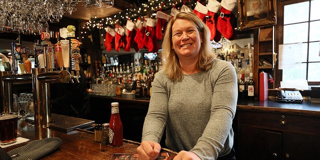 Kim Mahoney, manager of the Warren Tavern in the Charlestown neighborhood of Boston. "Most places would turn them away," Mahoney said of the city kids hired by the tavern on a regular basis. 