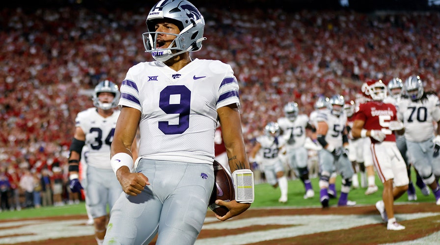 Kansas State stuns No. 6 Oklahoma behind Adrian Martinez's 5