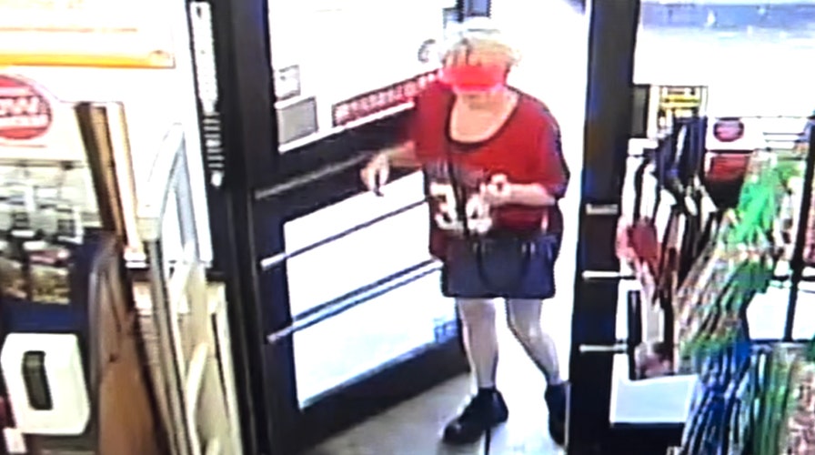 Debbie Collier is seen entering the Family Dollar store in Clayton, Georgia on September 10, 2022