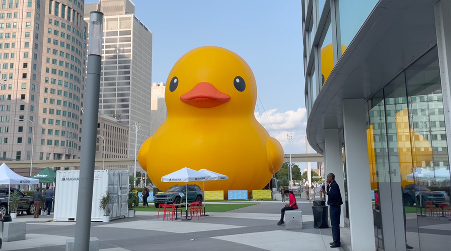 What is 'ducking'? The giant duck outside the Detroit Auto Show explained |  Fox News