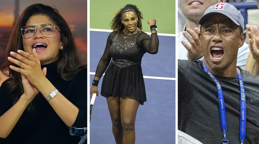 US Open 2022: Serena Williams cheered on by celebrity fans including Zendaya, Tiger Woods