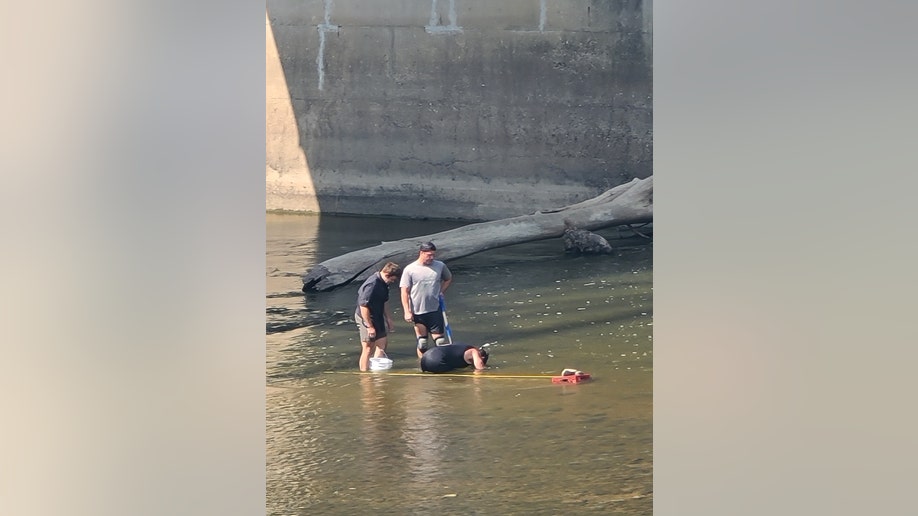 Indiana authorities search a river near Kegan Kline's home in Peru