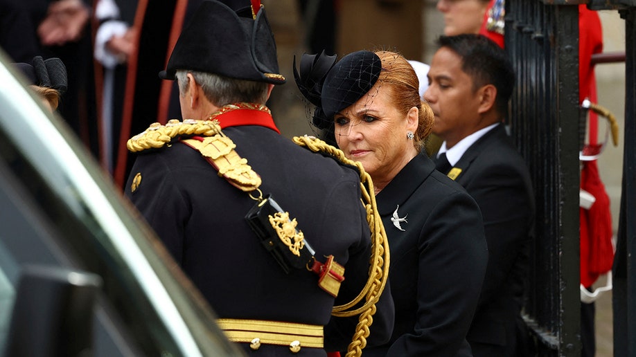 Sarah Ferguson wears all black for Queen Elizabeth's state funeral