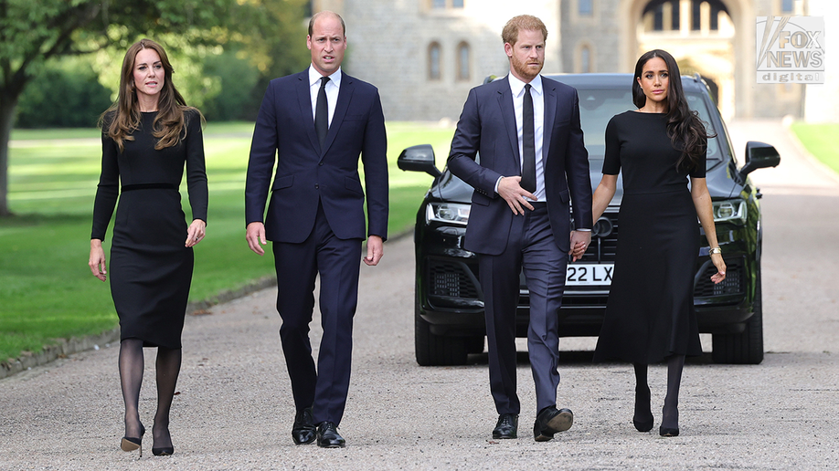 The Prince and Princess of Wales and The Duke and Duchess of Sussex
