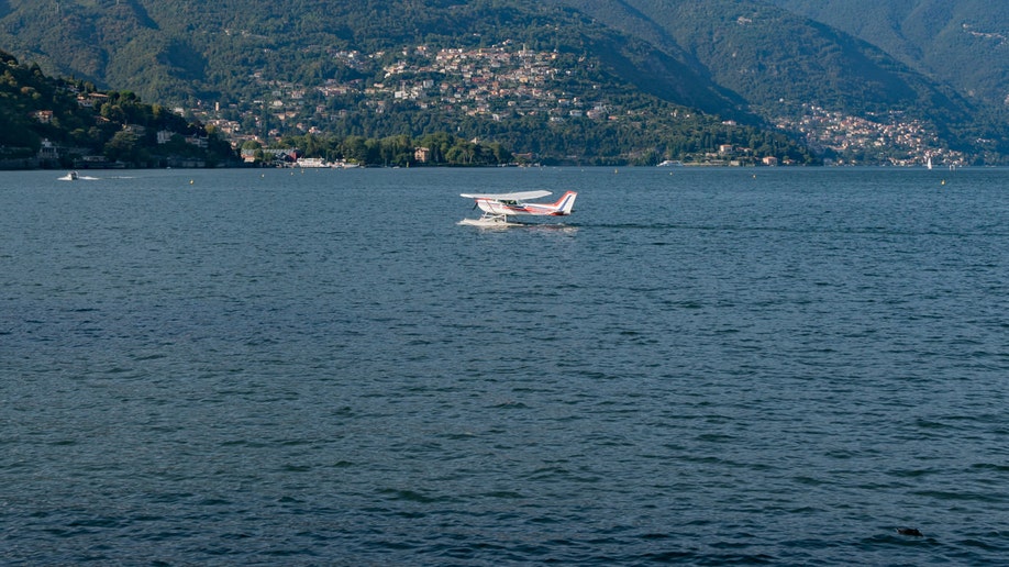 A seaplane on the water