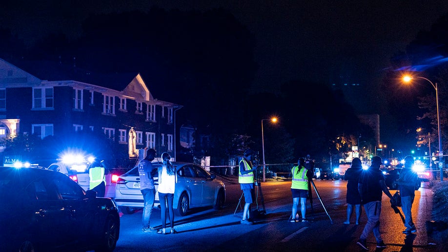 Memphis authorities gather at the scene of a shooting