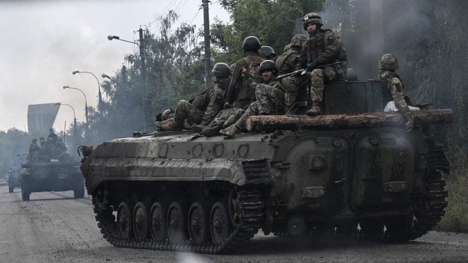 Ukraine soldiers in Izyum