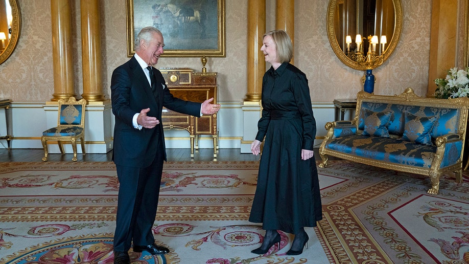 King Charles III greets PM Liz Truss