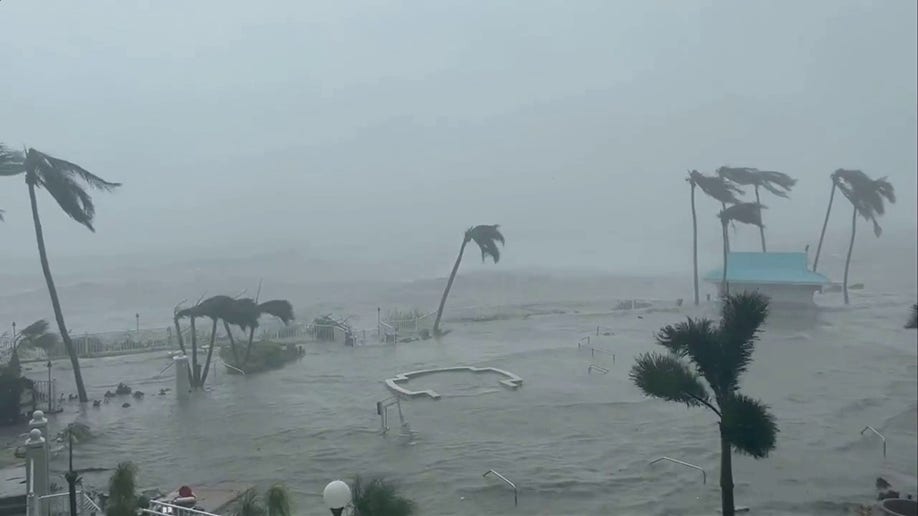 Sanibel Island, Florida pool submerged by Hurricane Ian
