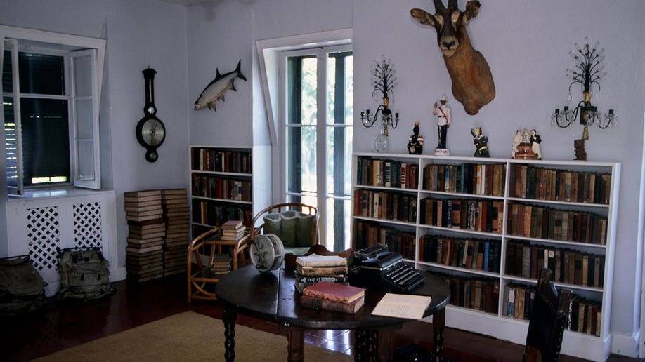 Inside Ernest Hemingway's house in Key West, Florida