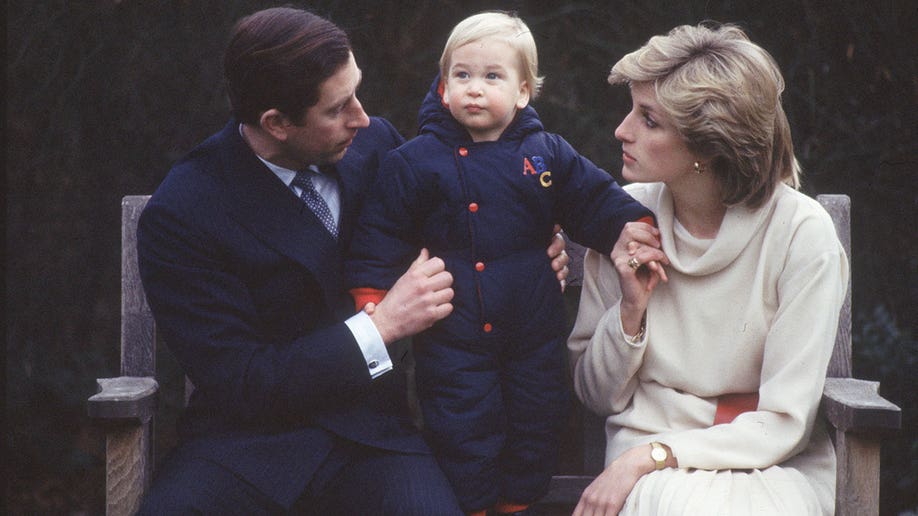 Prince Charles and Princess Diana with son Prince William