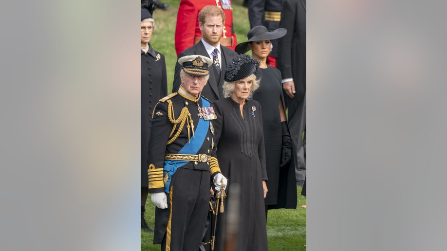 Meghan Markle, Prince Harry, King Charles III, Queen Consort Camilla