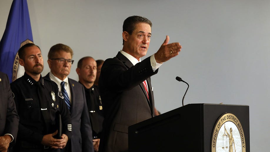 Orange County DA Todd Spitzer during a press conference