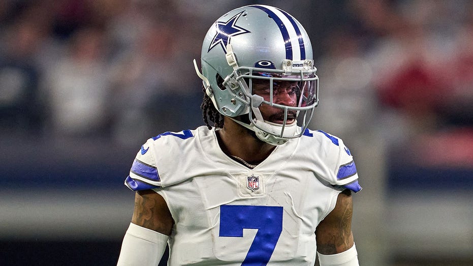 Dallas Cowboys cornerback Trevon Diggs spotted on crutches