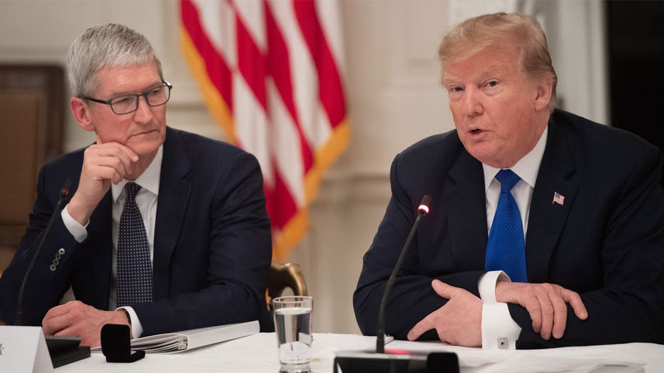 Trump with Tim Cook at the WH