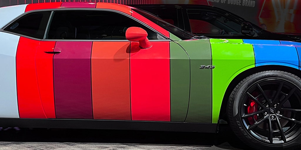 Rainbow-colored Dodge Challenger revealed for eye-popping price - Vimarsana News