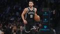 Ben Simmons #10 of the Brooklyn Nets dribbles the ball during the game against the New Orleans Pelicans on October 19, 2022 at Barclays Center in Brooklyn, New York.