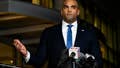 U.S. Rep. Colin Allred (D-TX) speaks  to reporters following a special service on January 17, 2022 in Southlake, Texas. (Photo by Emil Lippe/Getty Images)