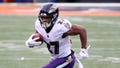 J.K. Dobbins #27 of the Baltimore Ravens runs with the ball against the Cincinnati Bengals at Paul Brown Stadium on January 03, 2021 in Cincinnati, Ohio.