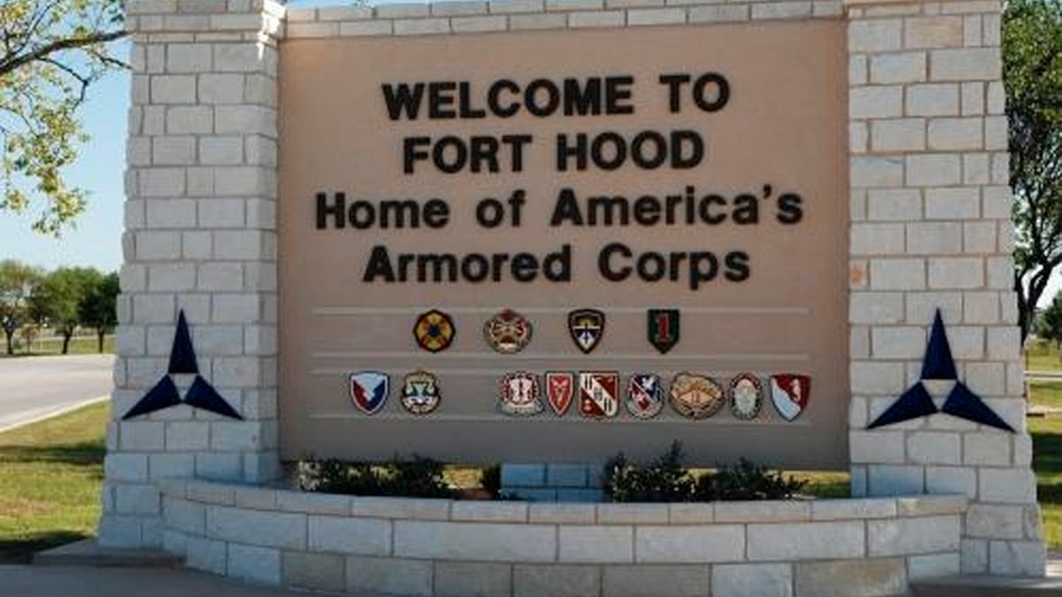 The main gate of Fort Hood