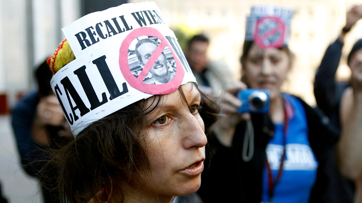 Gypsy Taub protests in 2013