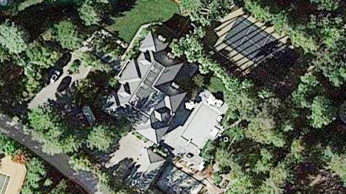 Aerial view of sprawling Stockbridge mansion