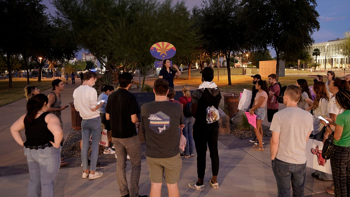 Protesters gathering outside the Capitol