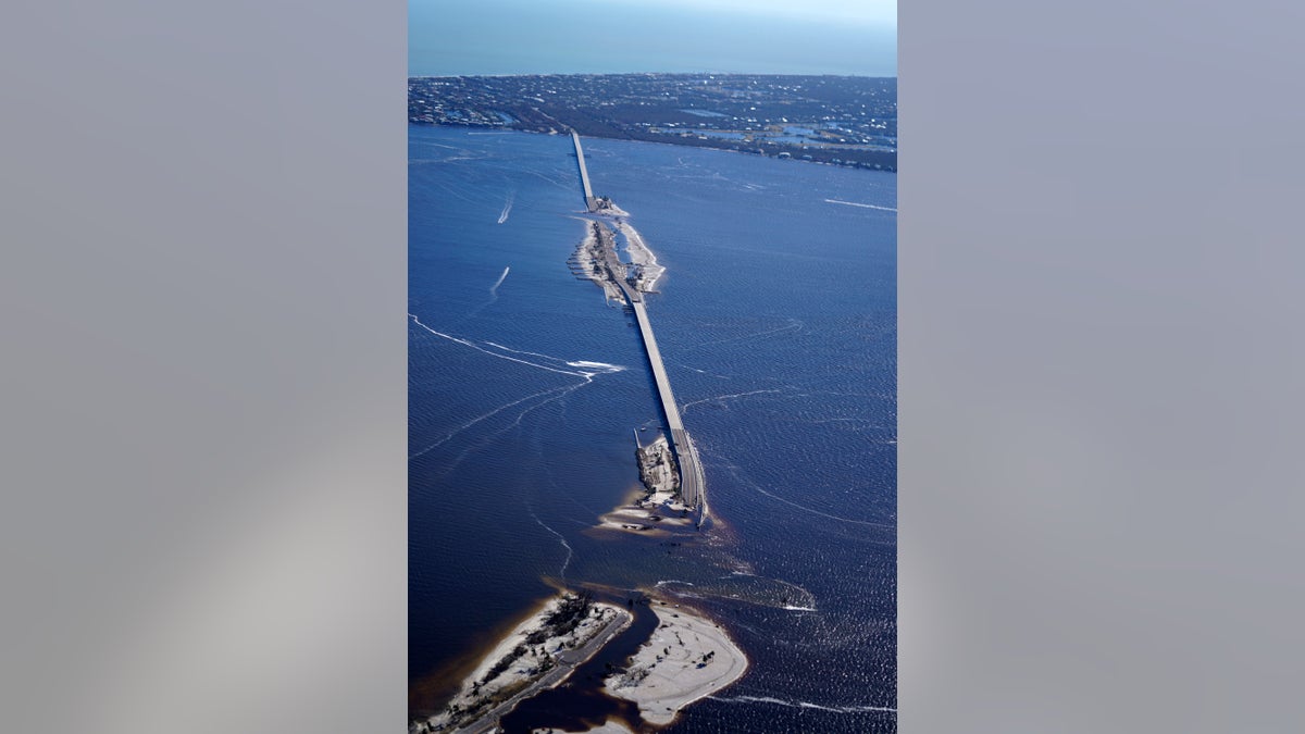 Damage to the Sanibel Island Causeway