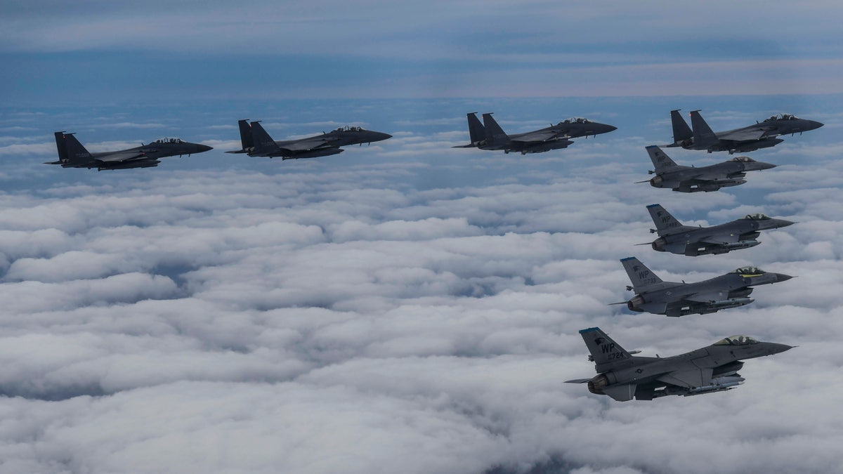 South Korean jets fly alongside US