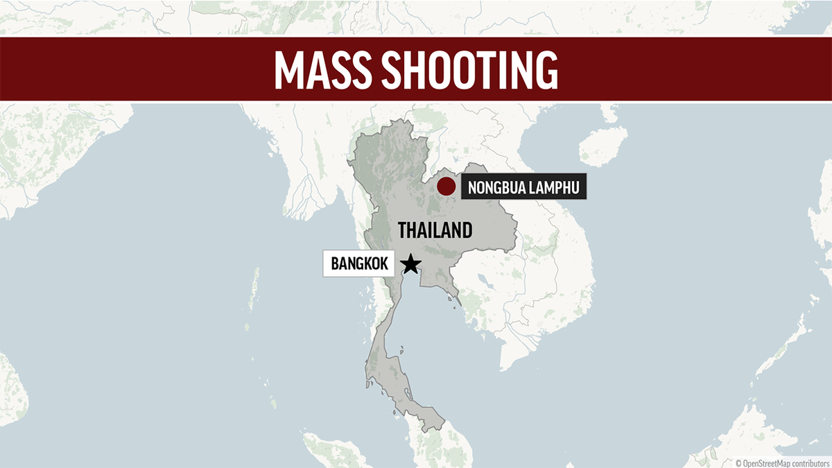 Thailand shooting map